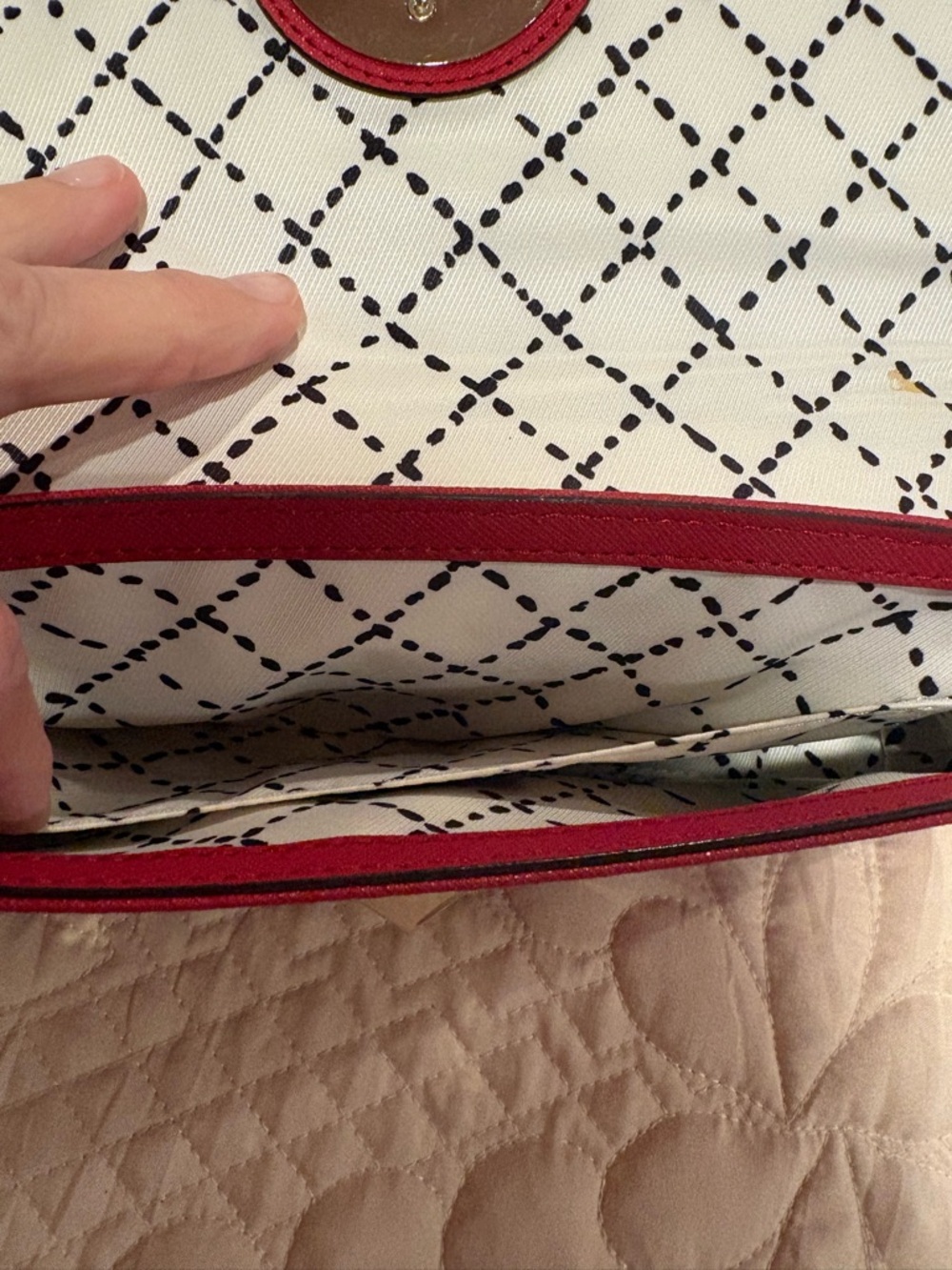 Kate Spade New York Newbury Lane Keira Clutch Red - Picture 9 of 15